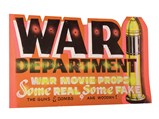 War Department Sign