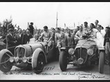 Serraud and Cabantous pose for a photograph after finishing 2nd at the 1938 24 Hours of Le Mans.