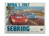"April 1, 1967 Sebring 12 Hours of Endurance for the Alitalia Airlines Trophy" ARCF Vintage Event Poster