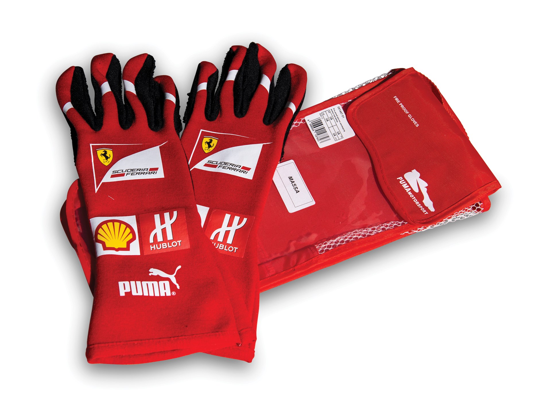 romántico Tía Azul Felipe Massa Scuderia Ferrari Puma Driving Gloves | Online Only: Formula 1  Memorabilia | RM Sotheby's