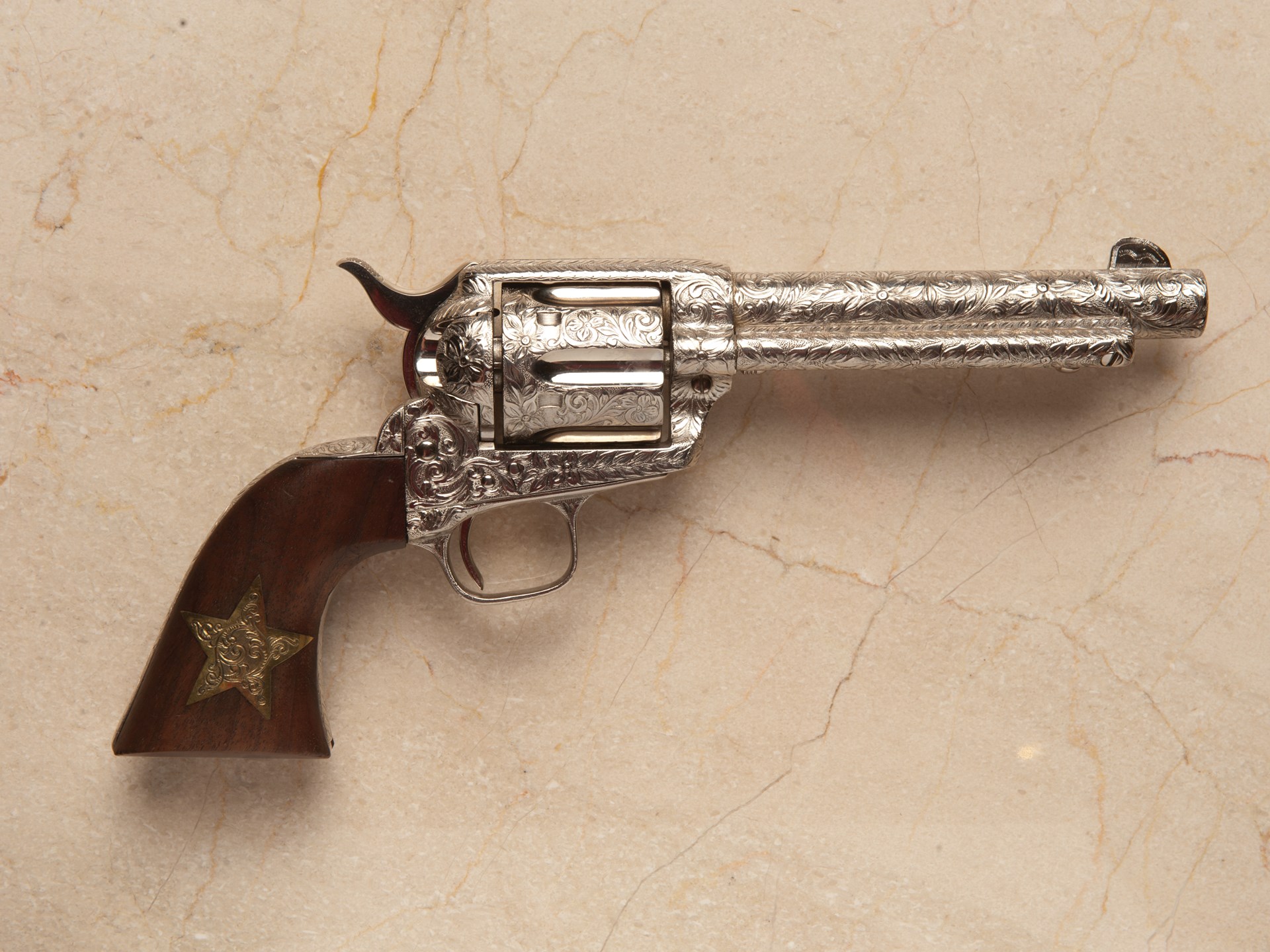 Colt Single Action Engraved Army Revolver The Milhous Collection Rm Sothebys 0476