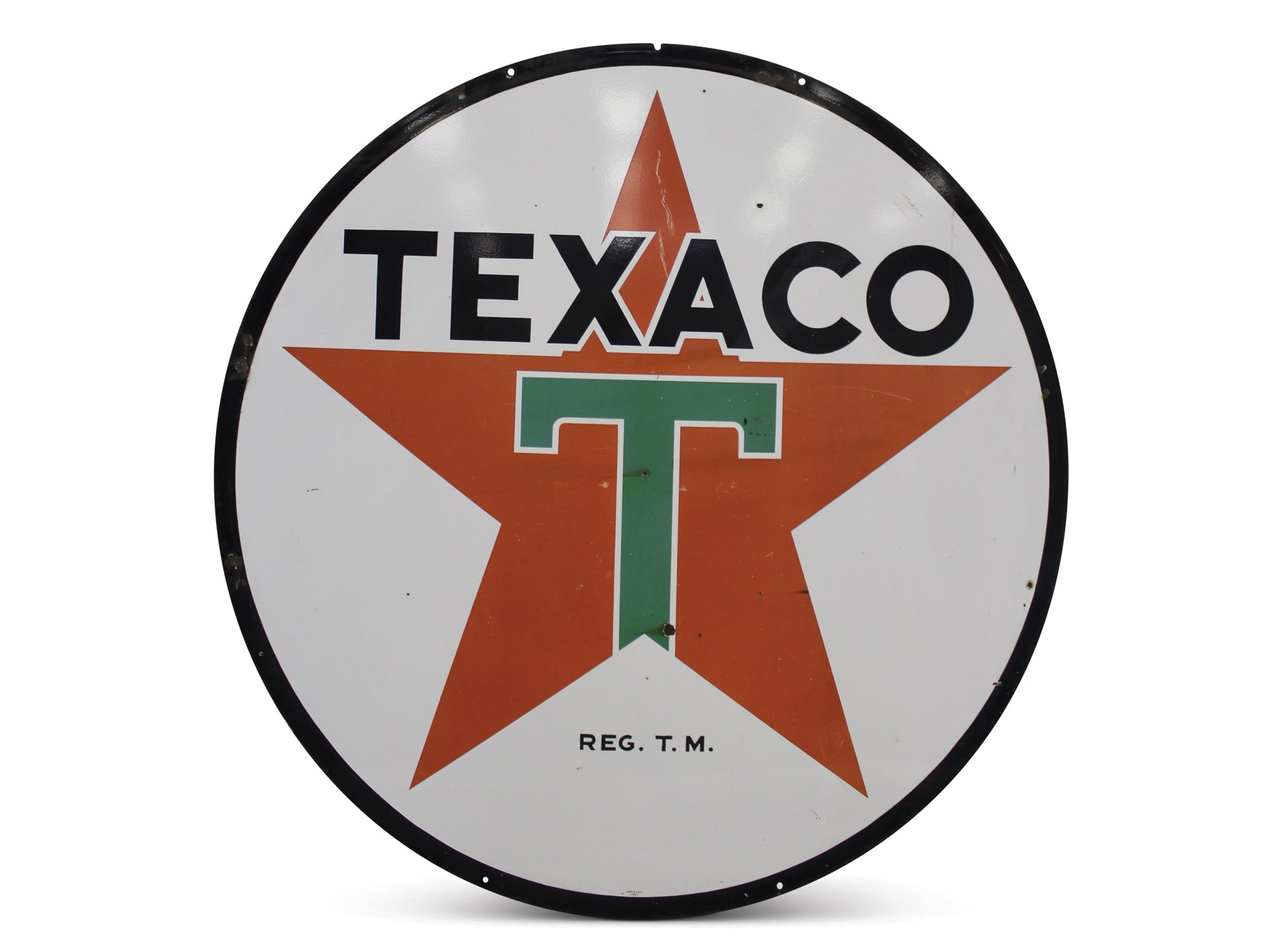 RM Sotheby's - Texaco I.D. Porcelain Sign | Auburn Fall 2019