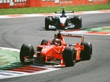 Michael Schumacher behind the wheel at the 1998 Italian Grand Prix.