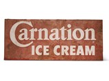 Carnation Ice Cream Single-Sided Tin Sign
