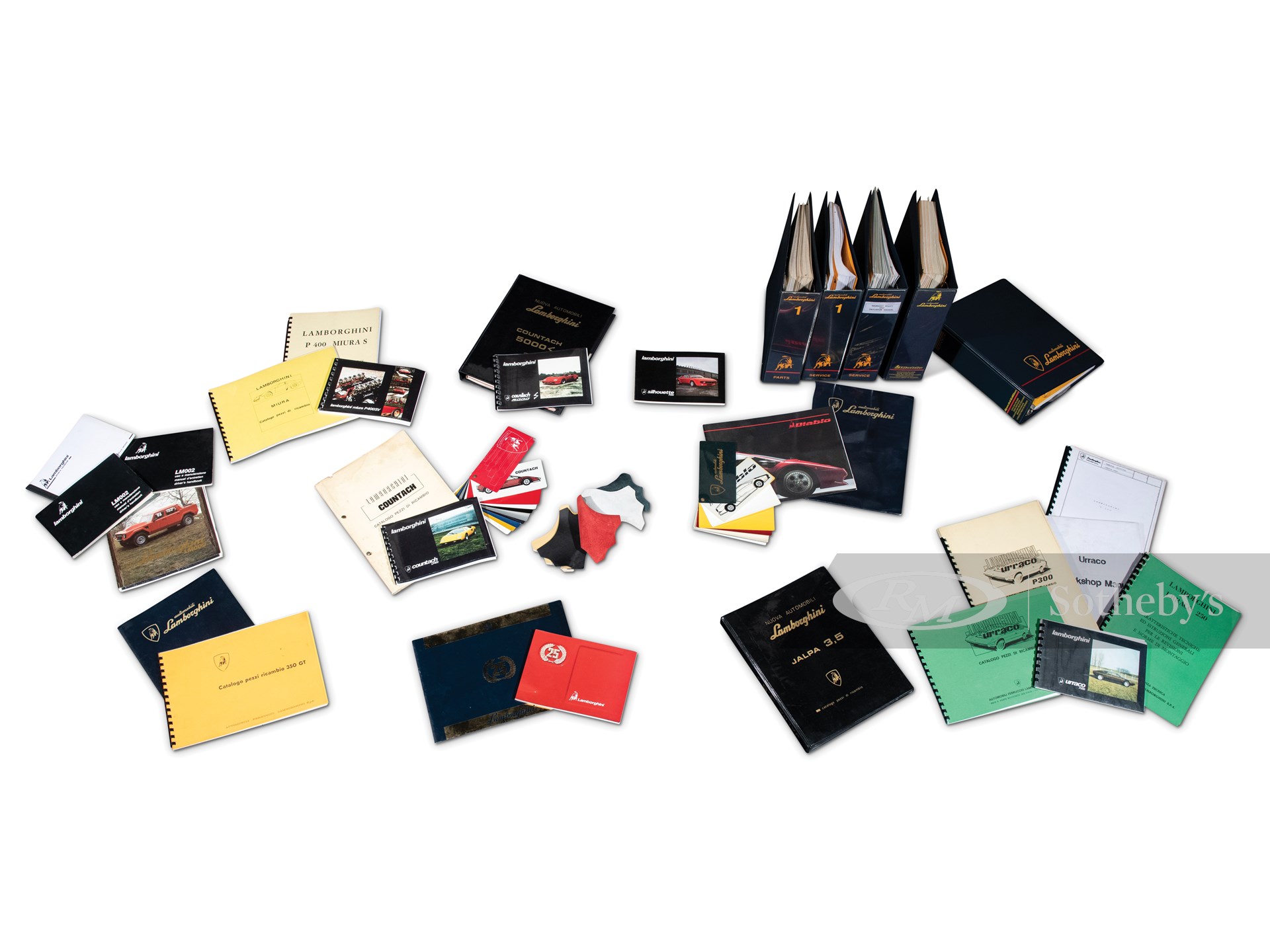 Assorted Lamborghini Manuals | The European Sale featuring the