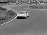 Seen here manoeuvring through the twists and turns of the Nürburgring, Udo Schütz and Anton Fischhaber drove chassis 036 to finish 11th overall and 1st in the GT class at the Nürburgring 1000 Kilometres on 23 May 1965.