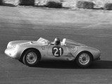 1957 Porsche 550A Spyder by Wendler - $Chassis number 550A-0121 as seen at Roskilde at the Midsummer Races in Roskilde, Denmark in June of 1957.