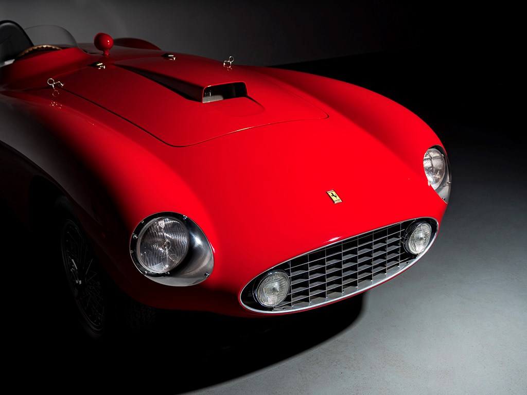 1953 Ferrari 375 MM Spider by Scaglietti offered at RM Sothebys Monterey live auction 2022