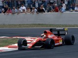 Jean Alesi drives the Ferrari 643 on the way to 4th place at the 1991 French Grand Prix.