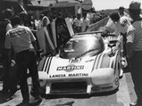 Chassis 0005 receives attention in the pits at the 1984 24 Hours of Le Mans.