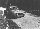 The Fulvia at speed during the 1978 Italian Rally Championship.