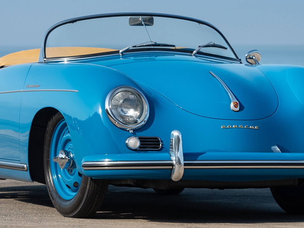 1954 Porsche 356 1500 S Speedster by Reutter Offered at RM Sothebys Monterey Live Auction 2021