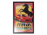 Five Ferrari Themed Artworks - $