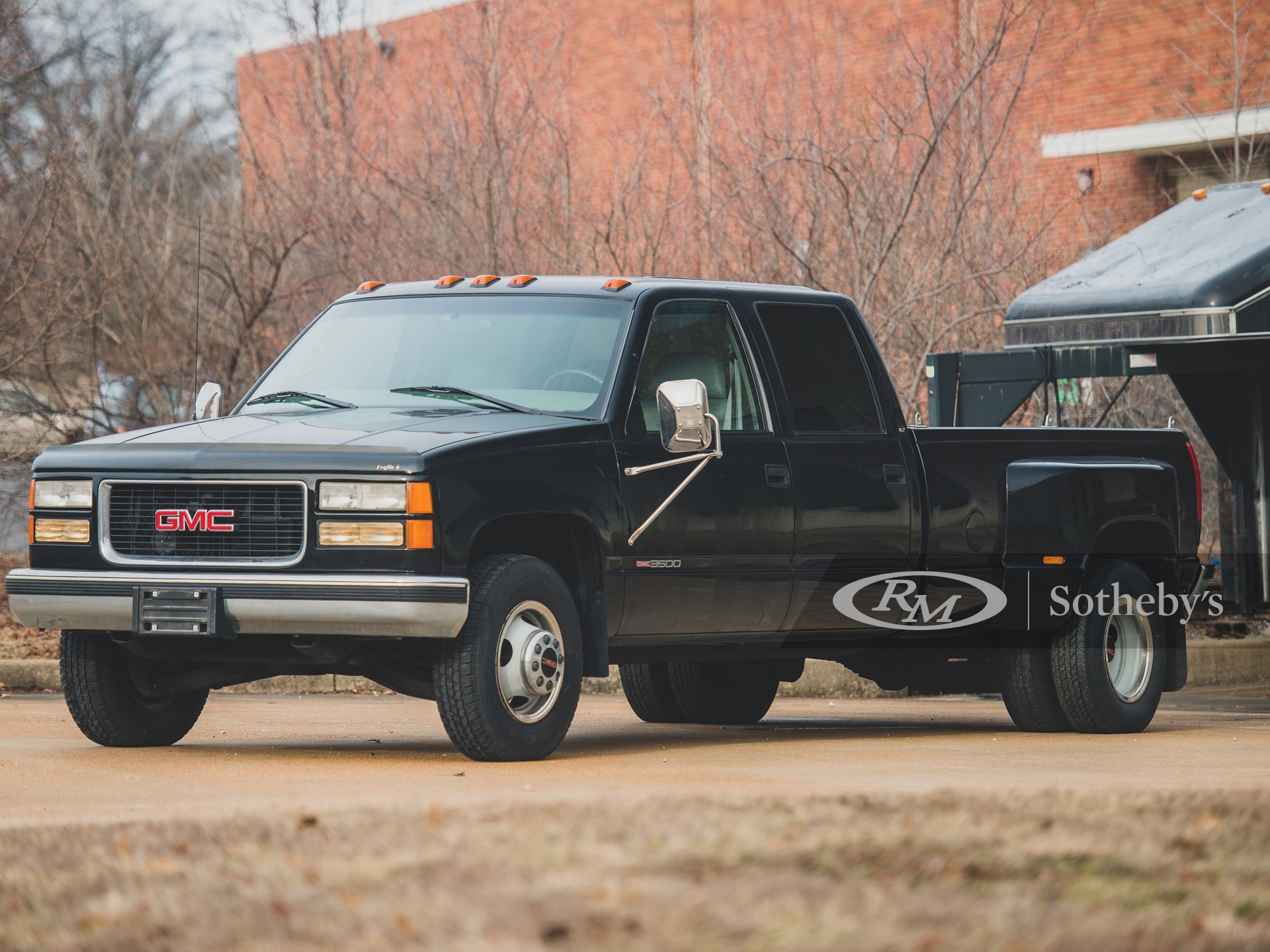 1999 GMC Sierra 3500 SLT Crew Cab Pickup with Triple B Custom Enclosed ...