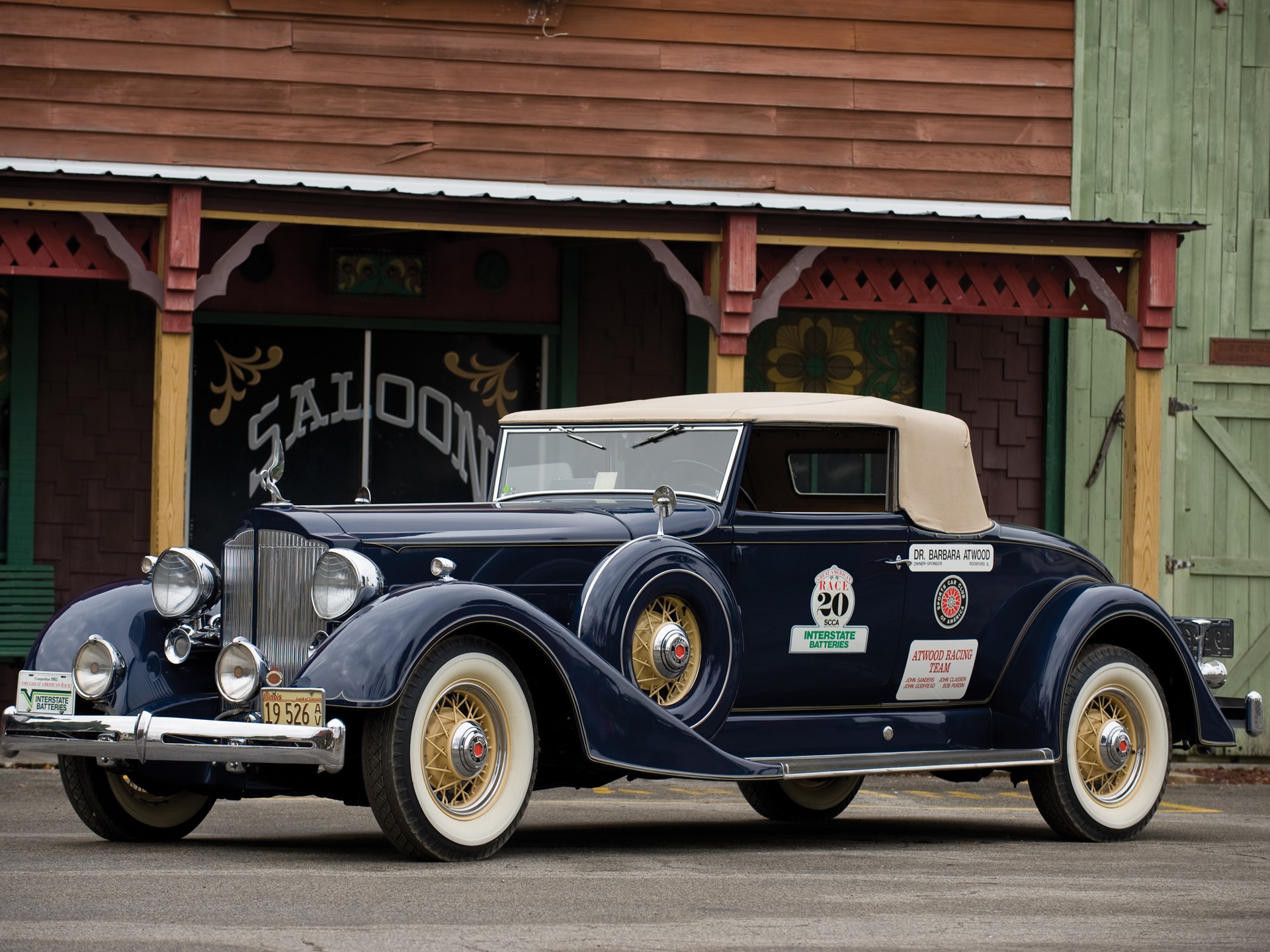 packard twelve coupe roadster 1936