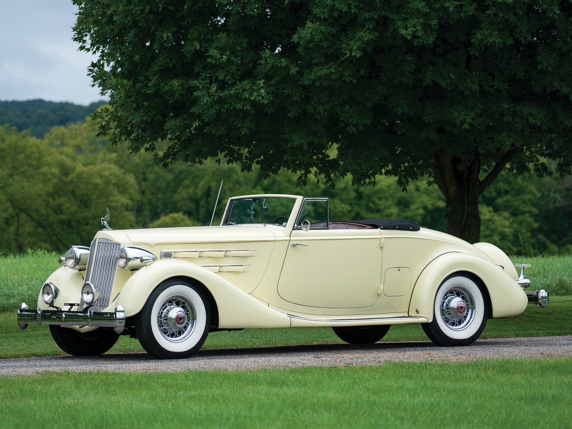 1936 Packard Twelve Coupe Roadster | Hershey 2018 | RM Sotheby's