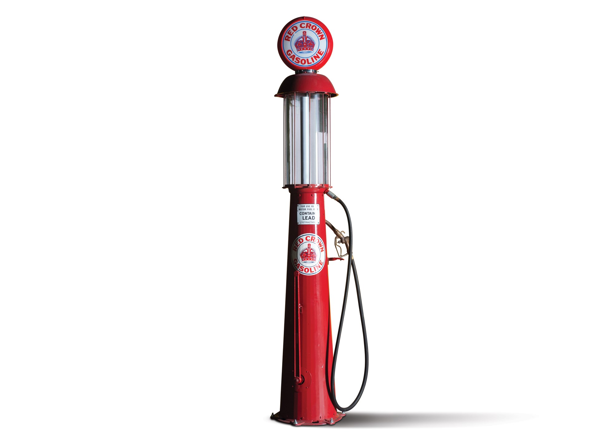 Red Crown Gasoline 10-Gallon Visible Gas Pump | The Guyton Collection ...