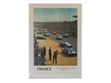 "France La Course Automobile des 24 Heures Le Mans (Sarthe)" Vintage French Government Event Poster, 1967
