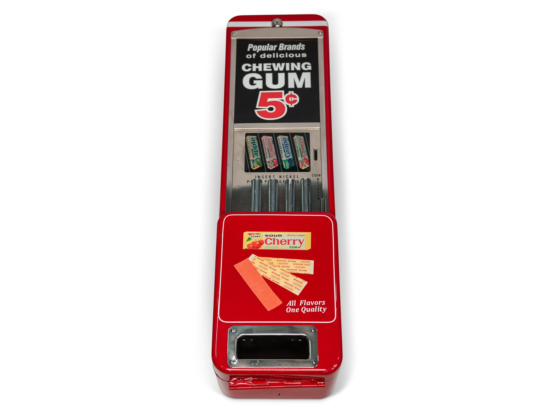 Adams Gum Themed Rowe Wall Mount 5¢ Gum Dispenser Handle With Fun Rm Sotheby S