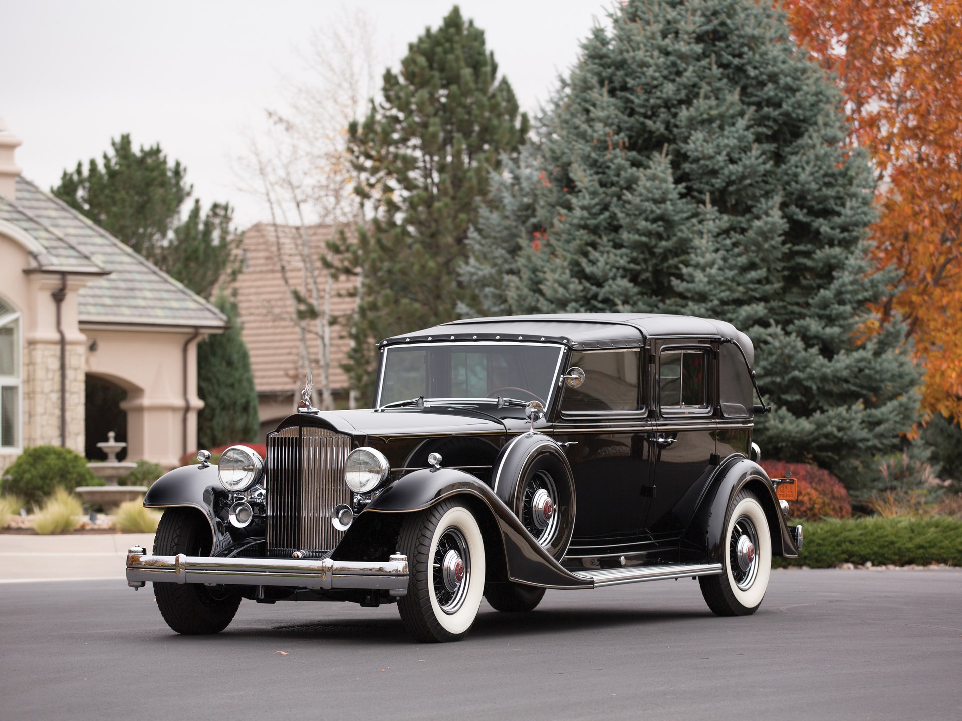 1933 Packard Twelve Individual Custom All-Weather Town Car Landaulet by ...